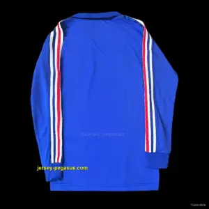 Retro 2004 France Home Long Sleeve Jersey