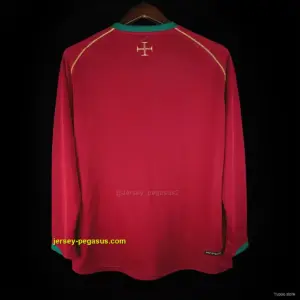 Retro 2006 Portugal Home Long Sleeve Jersey