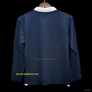 Retro 2014 France Home Long Sleeve Jersey