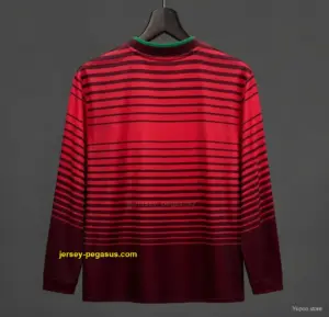 Retro 2014 Portugal Home Long Sleeve Jersey