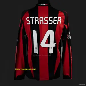 Retro AC Milan Home Long Sleeve Jersey