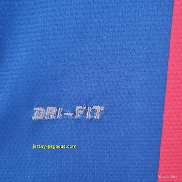 Retro Barcelona Long Sleeve Home Soccer Jersey