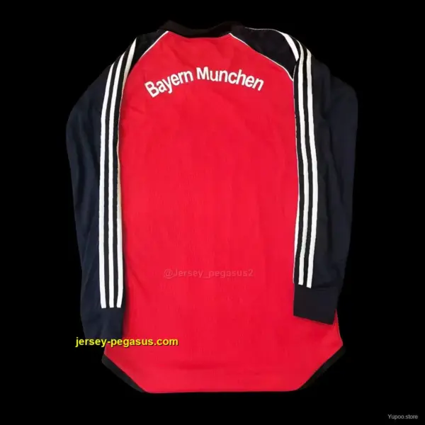 Retro Bayern Munich Home Long Sleeve Jersey