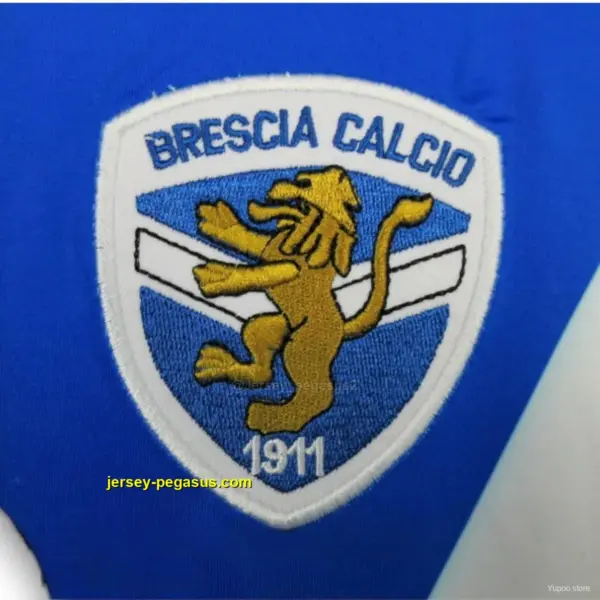 Retro Brescia Away Blue Long Sleeve Jersey
