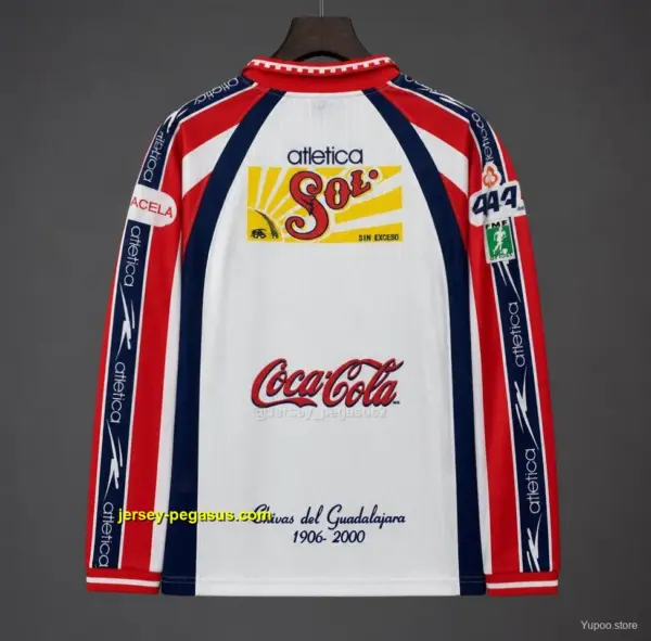 Retro Chivas Guadalajara Away Long Sleeve Jersey