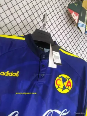 Retro Club America Away Blue Long Sleeve Jersey