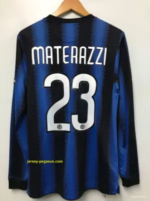 Retro Inter Milan Home Long Sleeve Jersey
