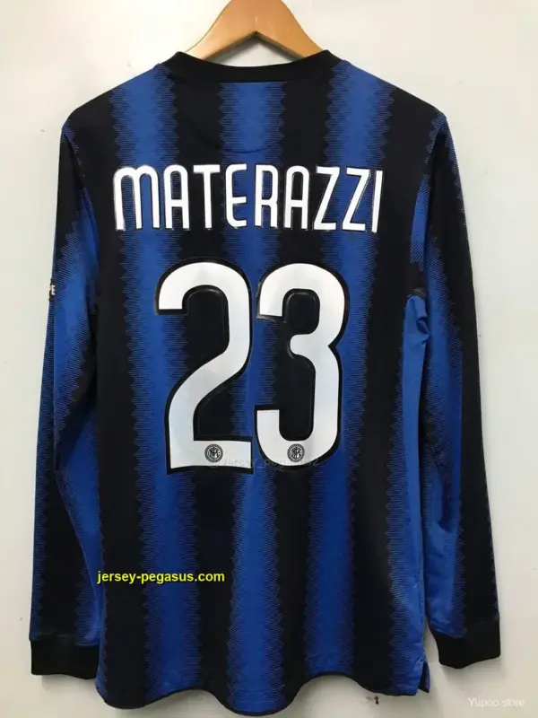 Retro Inter Milan Home Long Sleeve Jersey
