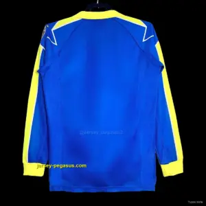 Retro Juventus Away Blue Long Sleeve Jersey