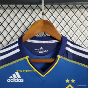 Retro La Galaxy Long Sleeve Away Blue Jersey