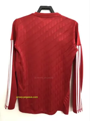 Retro Liverpool Home Long Sleeve Soccer Jersey