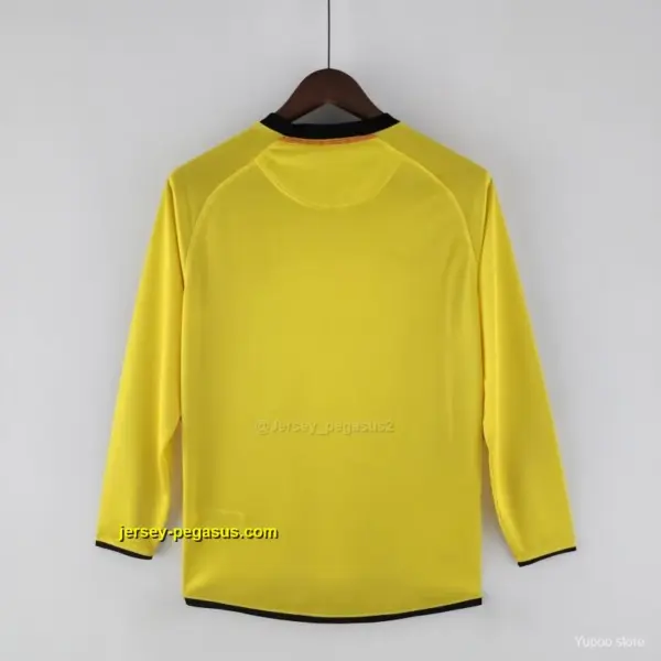 Retro Long Sleeve Barcelona Away Soccer Jersey