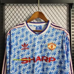 Retro Long Sleeve Manchester United Away Jersey