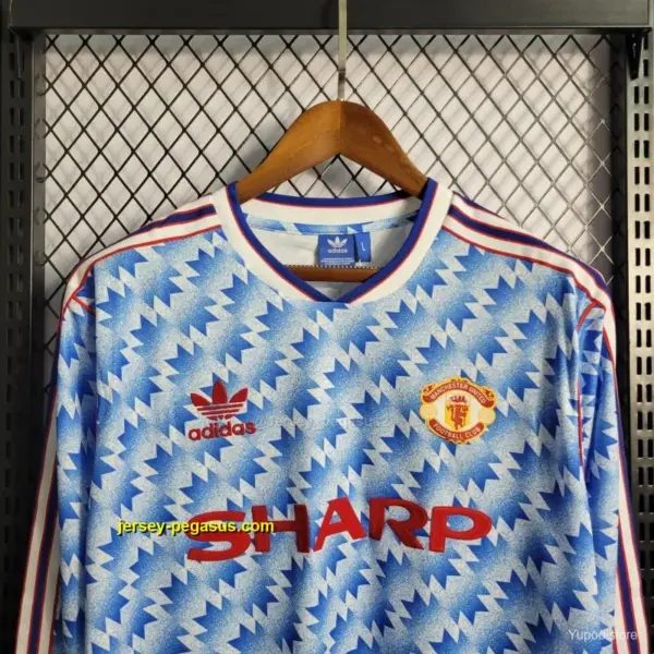 Retro Long Sleeve Manchester United Away Jersey