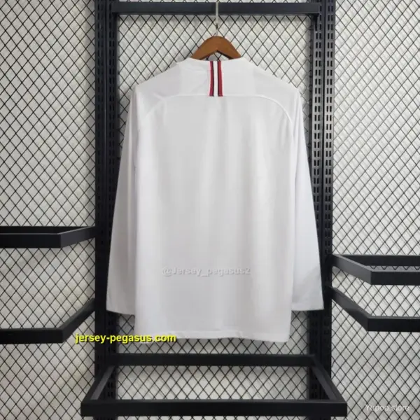 Retro Long Sleeve PSG White Champions League Jersey