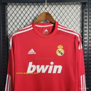 Retro Long Sleeve Real Madrid Away Red Jersey
