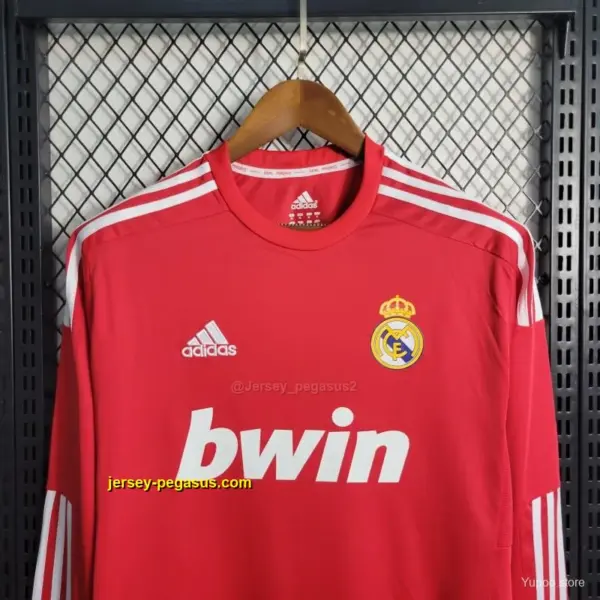 Retro Long Sleeve Real Madrid Away Red Jersey