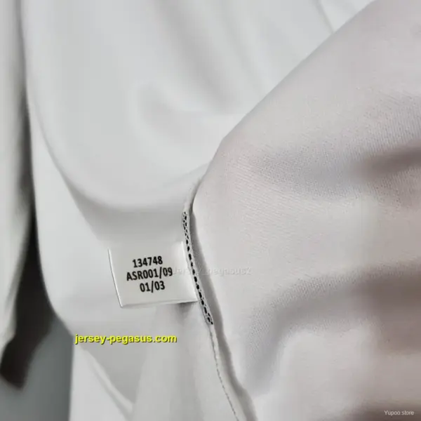 Retro Long Sleeve Real Madrid Home Champion league Jersey (No Sponsor)