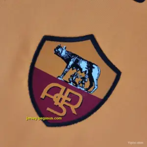 Retro Long Sleeve Roma Home Soccer Jersey