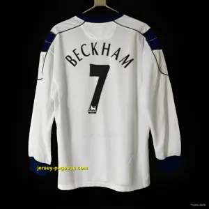 Retro Manchester United Away Long Sleeve White Jersey