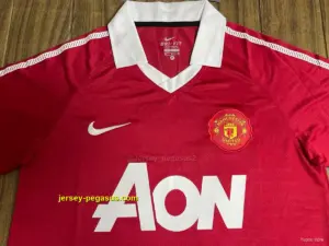 Retro Manchester United Home Long Sleeve Jersey