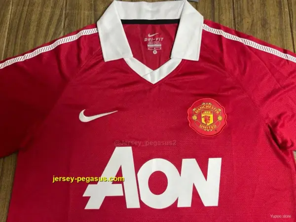 Retro Manchester United Home Long Sleeve Jersey