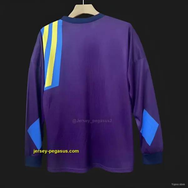 Retro Manchester United Purple Goalkeeper Long Sleeve Jersey