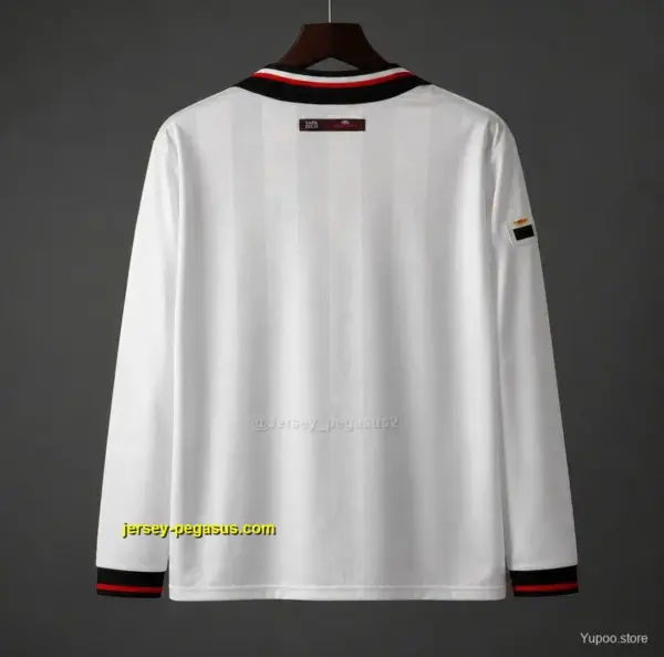 Retro Manchester United Third Long Sleeve White Jersey