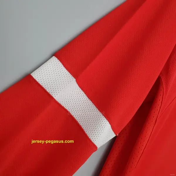 Retro Manchester United long sleeve home Soccer Jersey