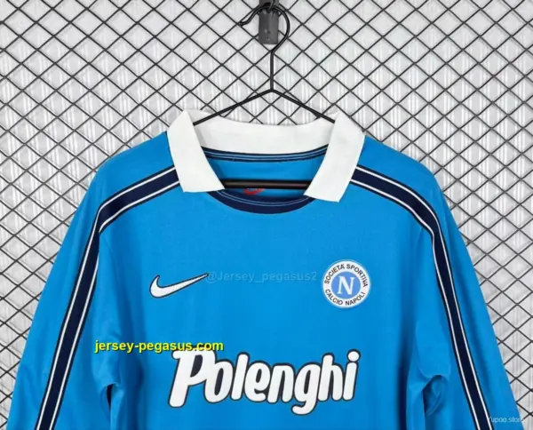 Retro Napoli Home Long Sleeve Jersey