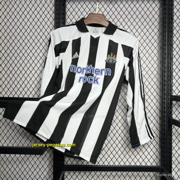 Retro Newcastle United Home Long Sleeve Jersey