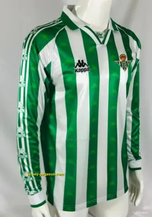 Retro Real Betis Home Long Sleeve Jersey