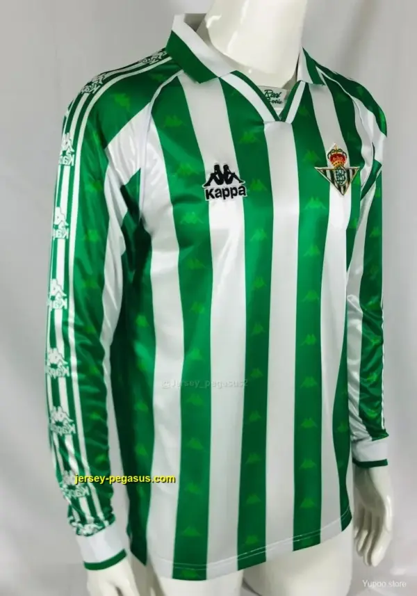 Retro Real Betis Home Long Sleeve Jersey