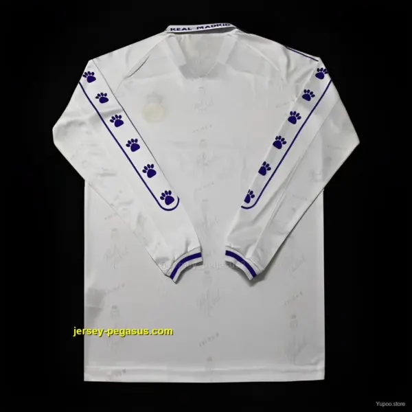 Retro Real Madrid Home Long Sleeve Jersey
