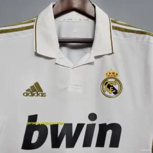 Retro Real Madrid Long sleeve home Soccer Jersey