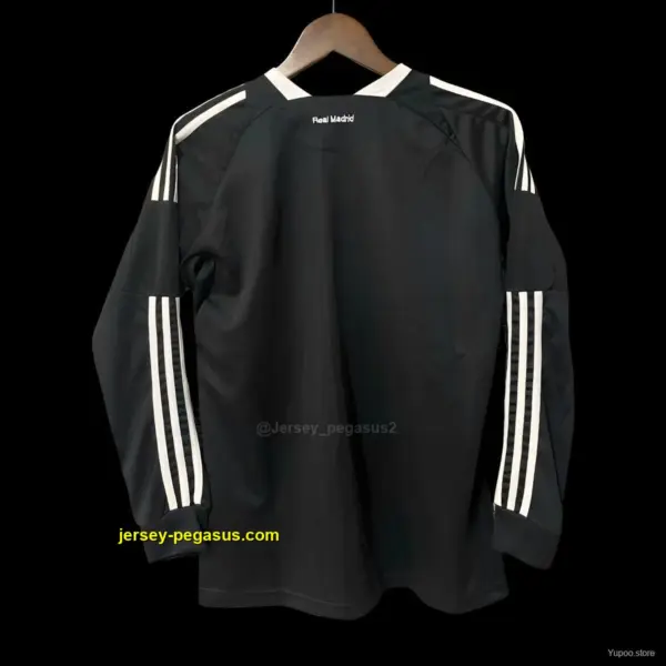 Retro Real Madrid Third Black Long Sleeve Jersey
