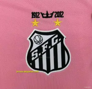 Retro Santos Away Pink Long Sleeve Jersey