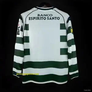 Retro Sporting Lisbon Home Long Sleeve Jersey