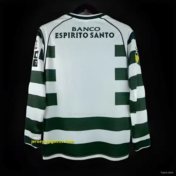 Retro Sporting Lisbon Home Long Sleeve Jersey