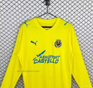 Retro Villarreal CF Home Long Sleeve Jersey