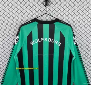 Retro Wolfsburg Home Long Sleeve Jersey