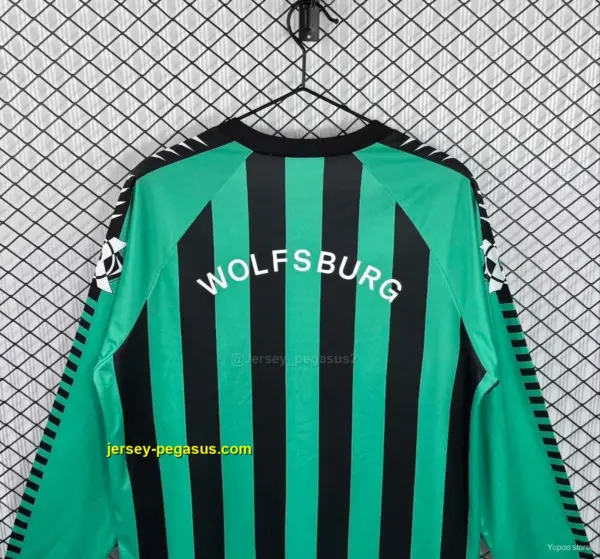 Retro Wolfsburg Home Long Sleeve Jersey