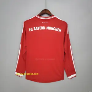 Retro long sleeve Bayern Munich Champions League home Soccer Jersey