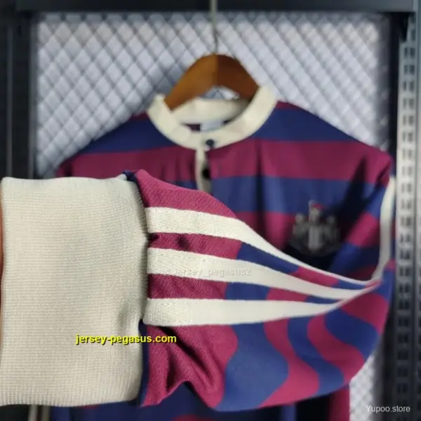 Retro19 Long Sleeve Newcastle Away Soccer Jersey