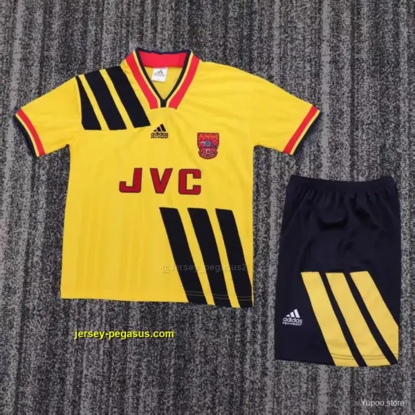 Retro 19 Kids Arsenal Yellow & Black Away Jersey