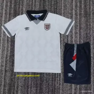 Retro 19 Kids England White Home Jersey