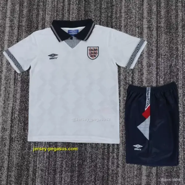 Retro 19 Kids England White Home Jersey