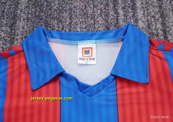 Retro 19 Kids FC Barcelona Blue & Red Stripe Home Jersey