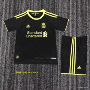 Retro 20 Kids Liverpool Black & Yellow Away Jersey
