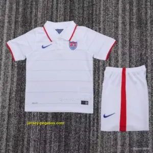 Retro 2014 Kids USA White Home Jersey